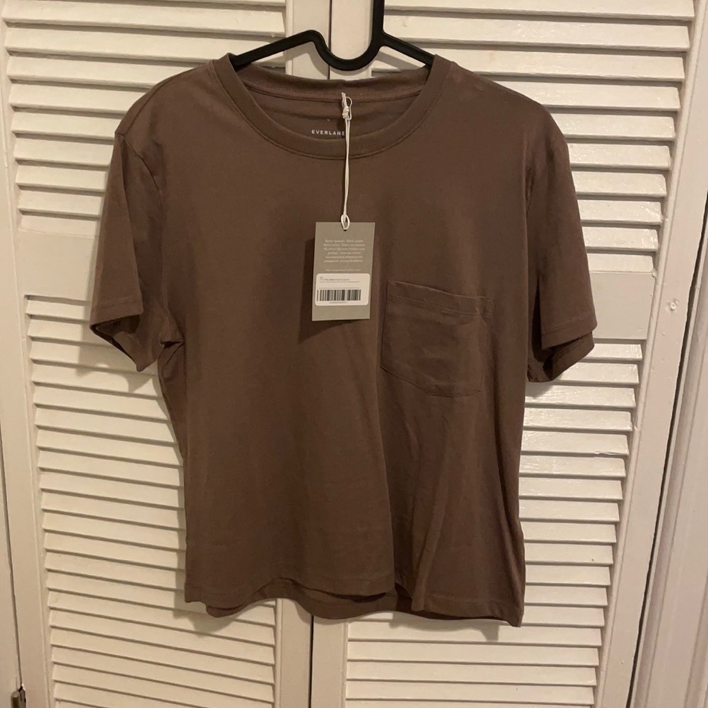Everlane Organic Cotton Box-Cut Pocket Tee